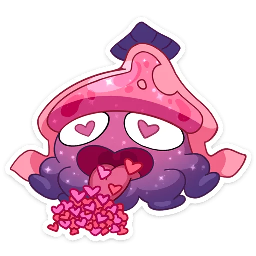 😍 Стикер «Окти • Octy the Squid» для Telegram
