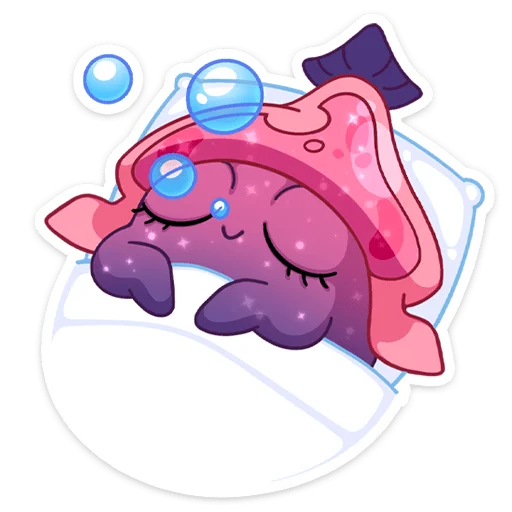 😴 Стикер «Окти • Octy the Squid» для Telegram