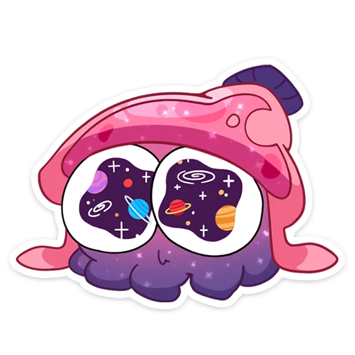 🌌 Стикер «Окти • Octy the Squid» для Telegram