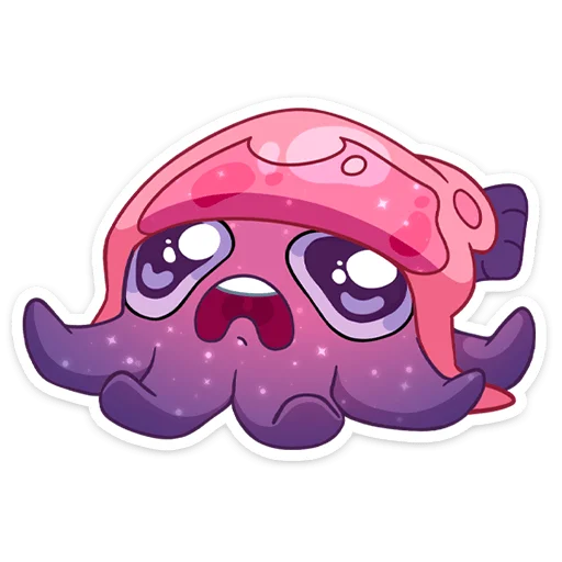 🦑 Стикер «Окти • Octy the Squid» для Telegram