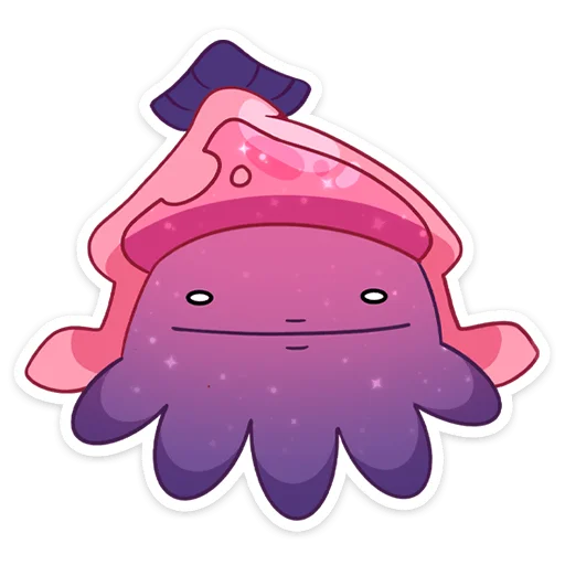 😐 Стикер «Окти • Octy the Squid» для Telegram