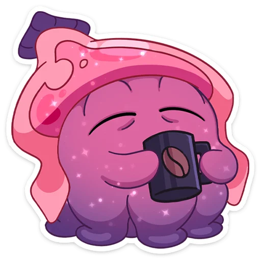 ☕️ Стикер «Окти • Octy the Squid» для Telegram