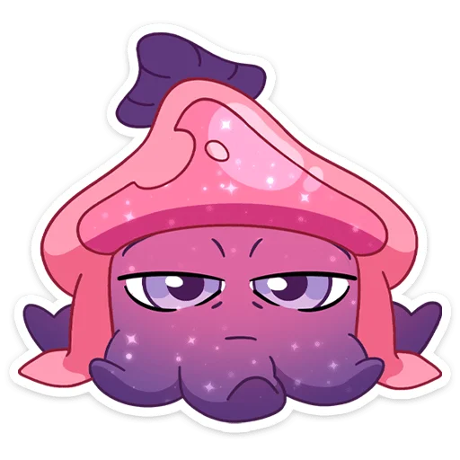 🦑 Стикер «Окти • Octy the Squid» для Telegram