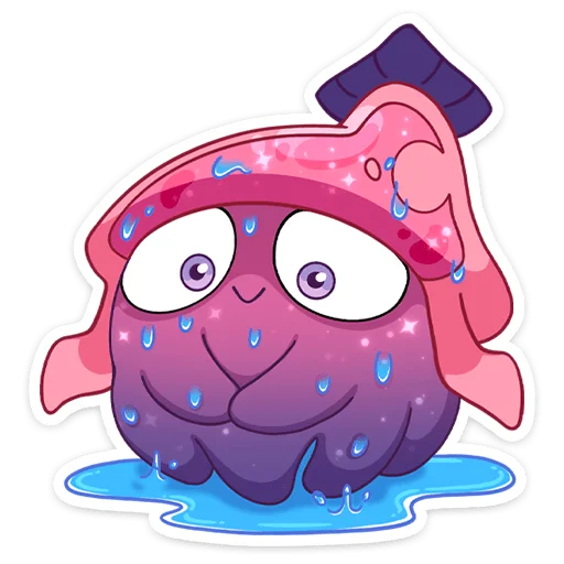 🌧 Стикер «Окти • Octy the Squid» для Telegram
