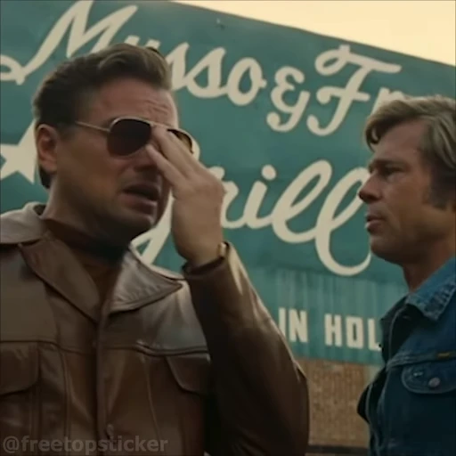😎 Стикер «Однажды в Голливуде» для Telegram