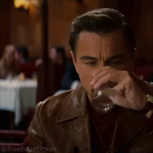 🥃 Стикер «Однажды в Голливуде» для Telegram
