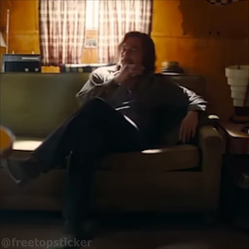 🥴 Стикер «Однажды в Голливуде» для Telegram
