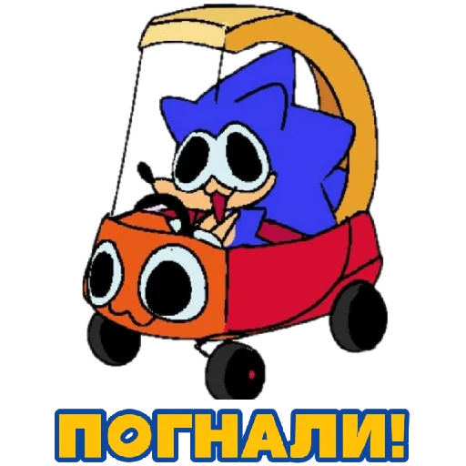 🚗 Стикер «Sonik» для Telegram