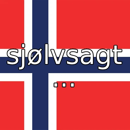 🇳🇴 Стикер «of course...» для Telegram