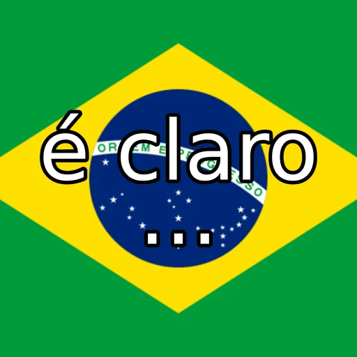 🇧🇷 Стикер «of course...» для Telegram