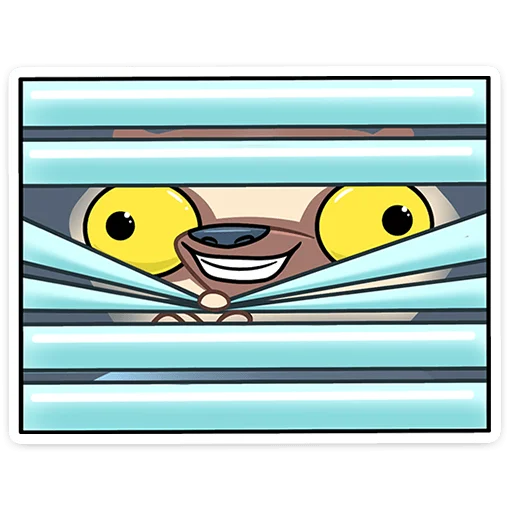 😁 Стикер «Офисный Сифака» для Telegram
