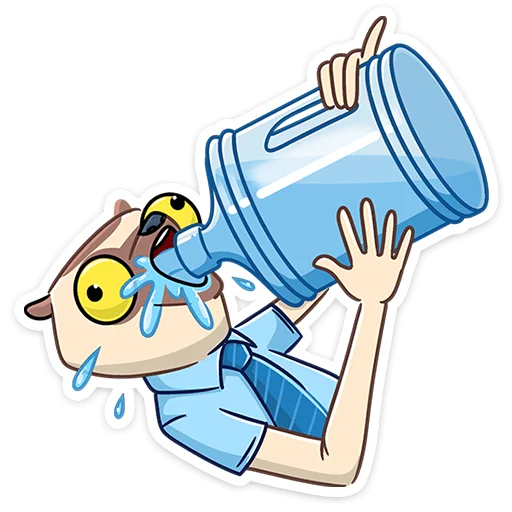 🚰 Стикер «Офисный Сифака» для Telegram