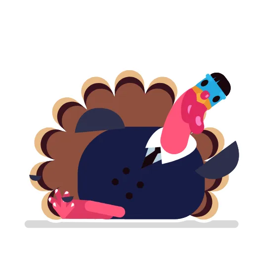 🥰 Стикер «Office Turkey» для Telegram