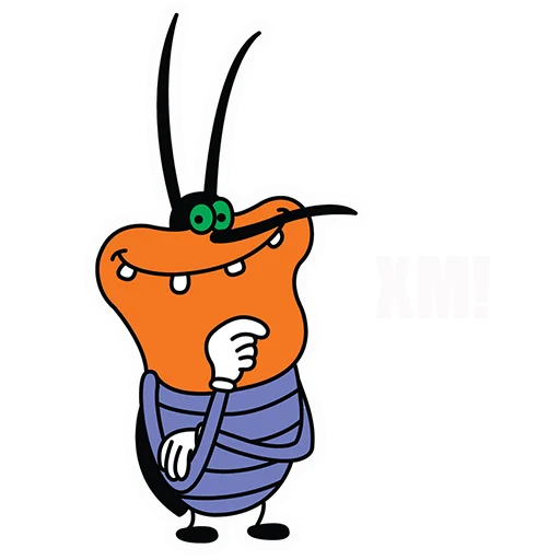 🙊 Стикер «Огги и кукарачи, основной» для Telegram