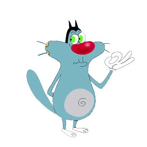 👌 Стикер «Огги и кукарачи, основной» для Telegram
