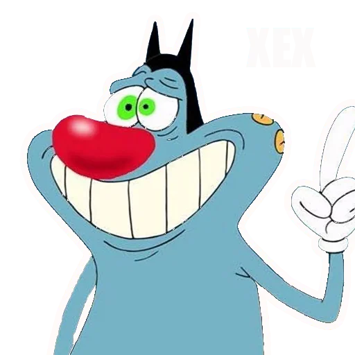 😸 Стикер «Огги и кукарачи, основной» для Telegram