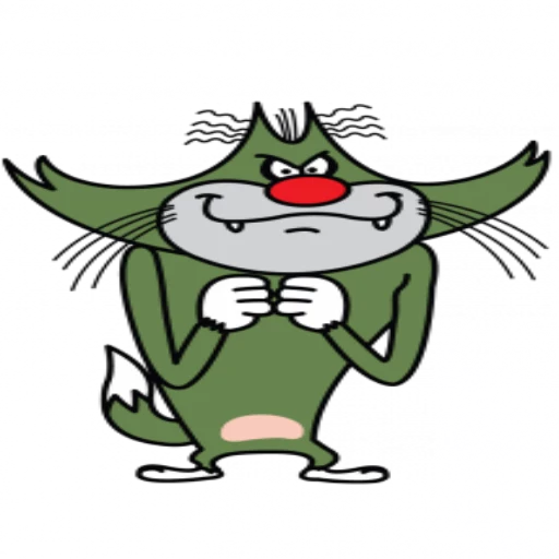 😠 Стикер «oggy & cockroaches» для Telegram