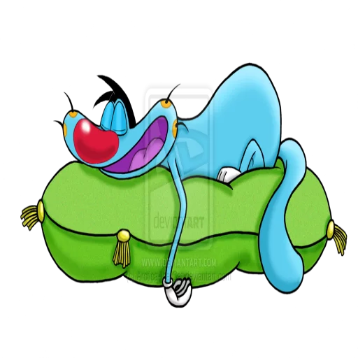 😴 Стикер «oggy & cockroaches» для Telegram