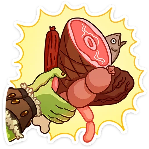 💐 Стикер «Любовь по-орочьи» для Telegram