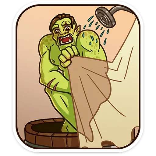 🚿 Стикер «Любовь по-орочьи» для Telegram