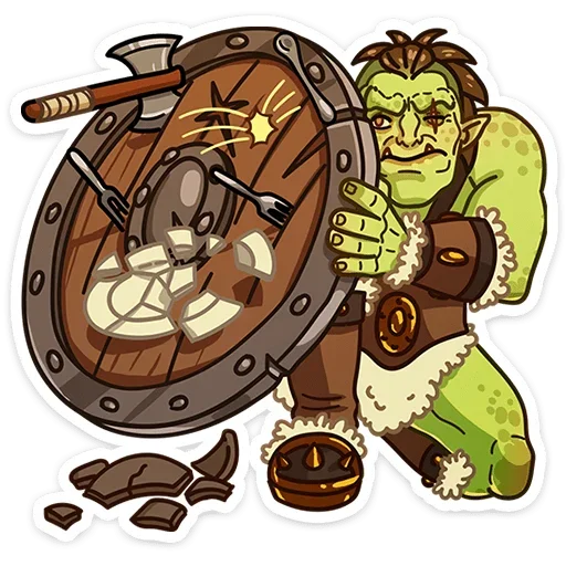 🛡 Стикер «Любовь по-орочьи» для Telegram