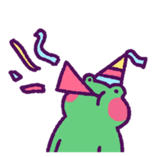 🥳 Стикер «oh_my_frog» для Telegram