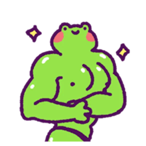 💪 Стикер «oh_my_frog» для Telegram