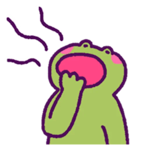😴 Стикер «oh_my_frog» для Telegram