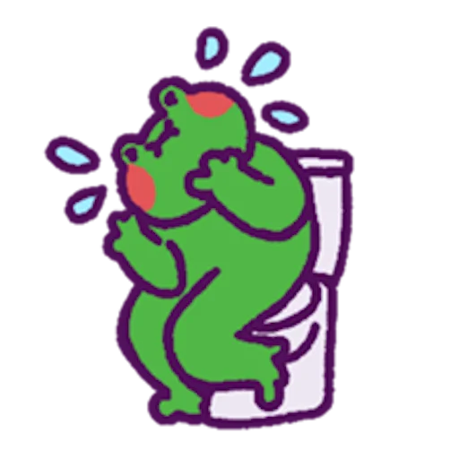 🚽 Стикер «oh_my_frog» для Telegram