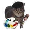 Стикер 6 Oiia Cat Без