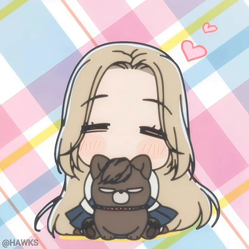 🥰 Стикер «A Girl and Her Guard Dog Мой телохранитель» для Telegram