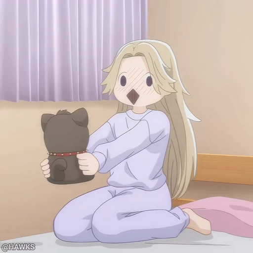 😳 Стикер «A Girl and Her Guard Dog Мой телохранитель» для Telegram