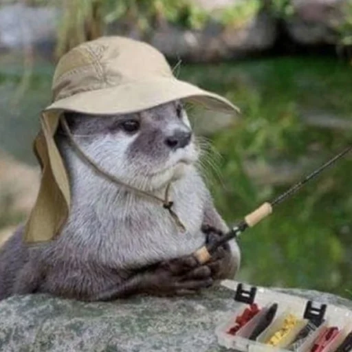 🎣 Стикер «otter» для Telegram