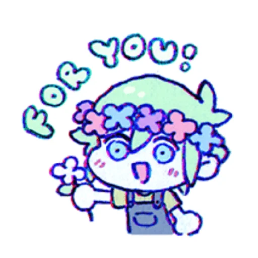 🌼 Стикер «Ok Omori» для Telegram