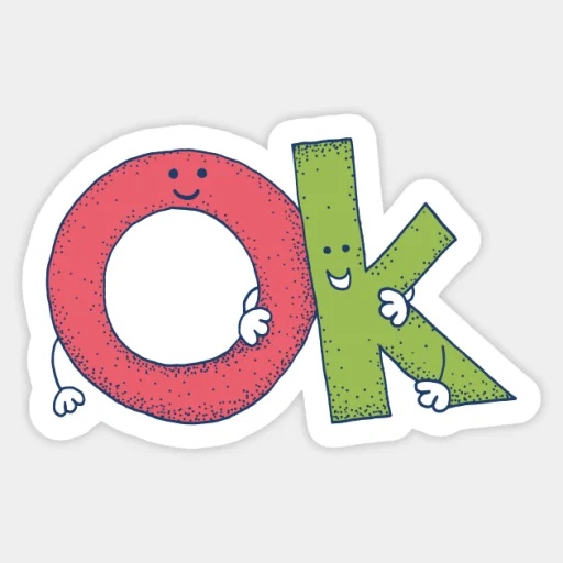 🎀 Стикер «Ok!» для Telegram
