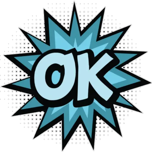 🌈 Стикер «Ok!» для Telegram