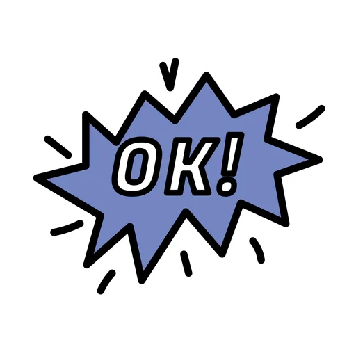 🌃 Стикер «Ok!» для Telegram