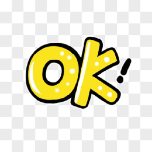 😵‍💫 Стикер «Ok!» для Telegram