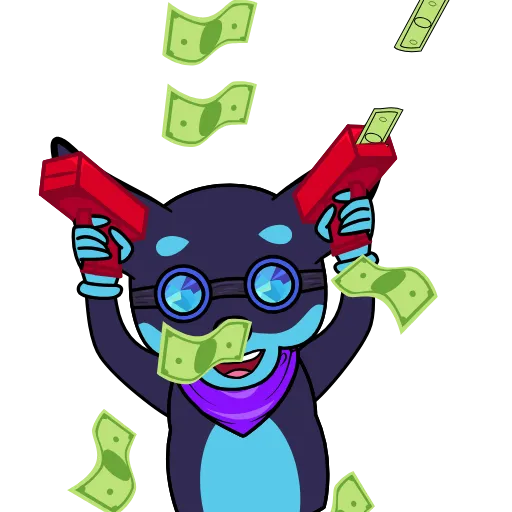 💵 Стикер «OKINU stickers» для Telegram