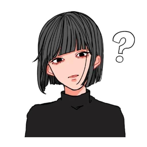 ❓ Стикер «Окки-тян» для Telegram