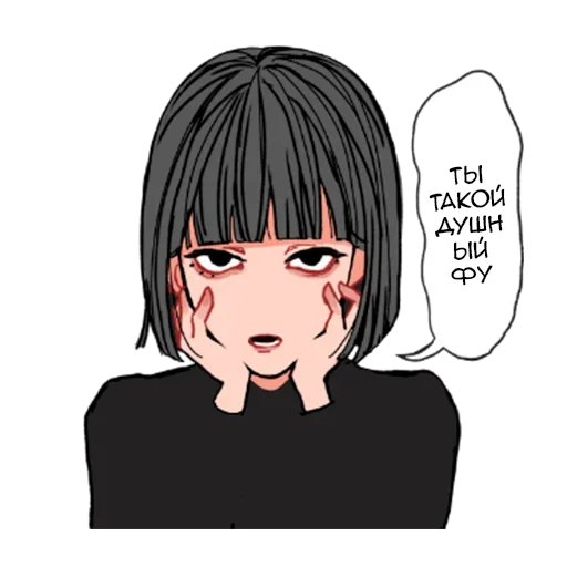 🤢 Стикер «Окки-тян» для Telegram