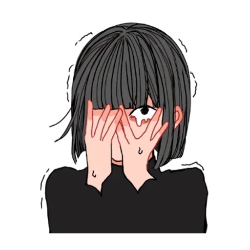 🤭 Стикер «Окки-тян» для Telegram
