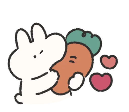 🍰 Стикер «Rabbit Love» для Telegram
