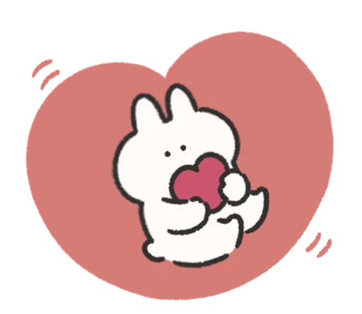 🍰 Стикер «Rabbit Love» для Telegram