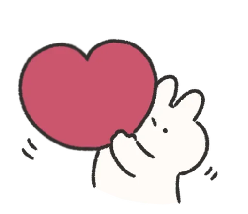 🍰 Стикер «Rabbit Love» для Telegram