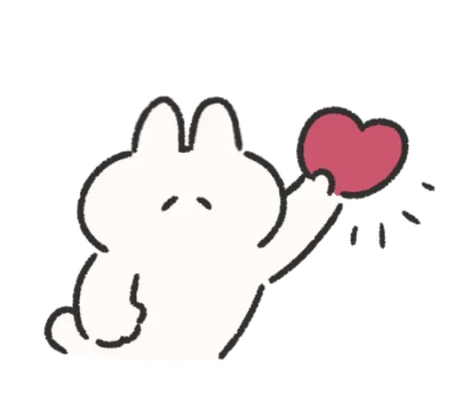 🍰 Стикер «Rabbit Love» для Telegram