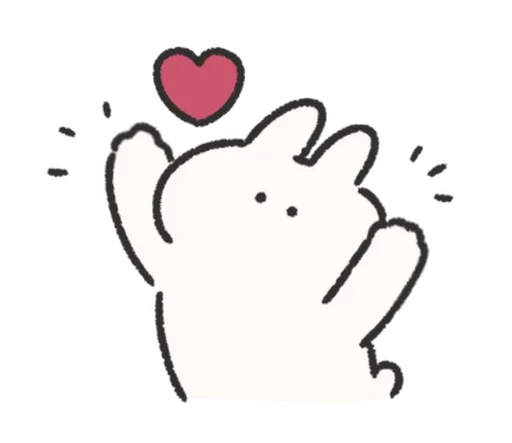 🍰 Стикер «Rabbit Love» для Telegram
