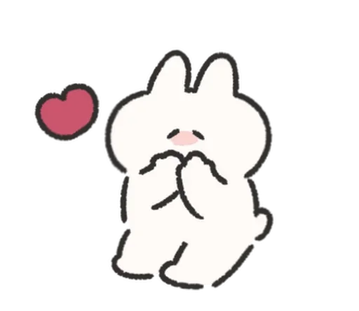 🍰 Стикер «Rabbit Love» для Telegram