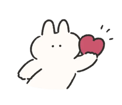 Стикерпак Rabbit Love для Telegram