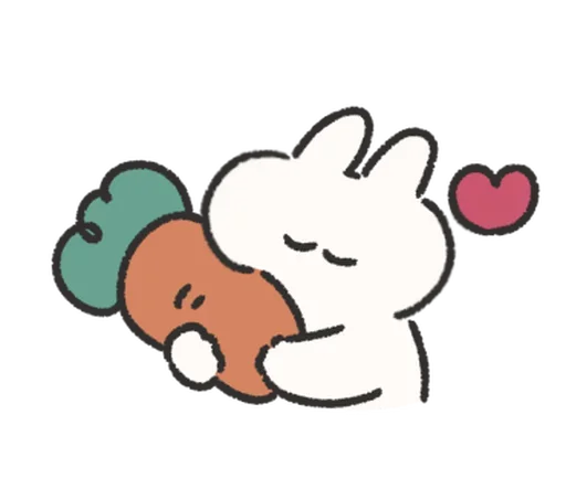 🍰 Стикер «Rabbit Love» для Telegram